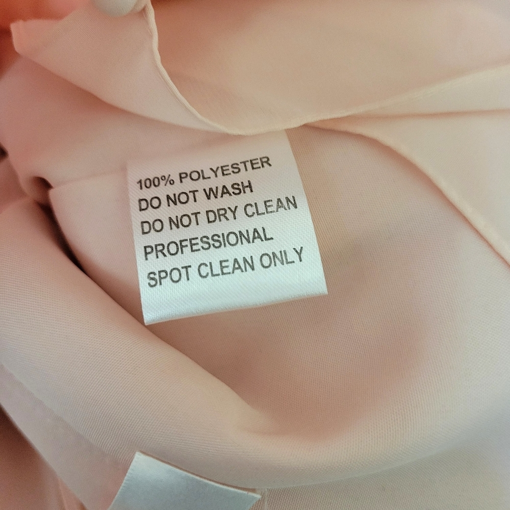 JJ's House Pink Pearl Faux Wrap Goddess Mini Dress size 10 - Picture 8 of 16